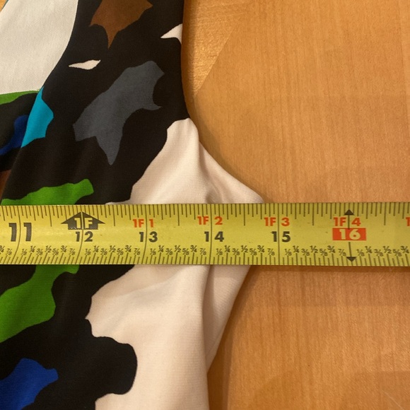 Joseph RibbKoff White with Puzzle Piece Midi Dress size 6 - Picture 9 of 12